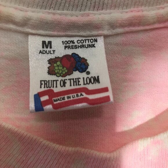 Vintage 90s Fruit of The Loom Tie Dye T-Shirt Made in USA M - Picture 9 of 9